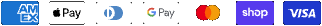 Accepted payment methods: American Express, Apple Pay, Diners Club, Google Pay, Mastercard, Shop Pay, and Visa